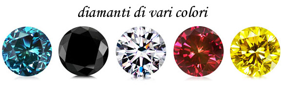 diamanti di vari colori